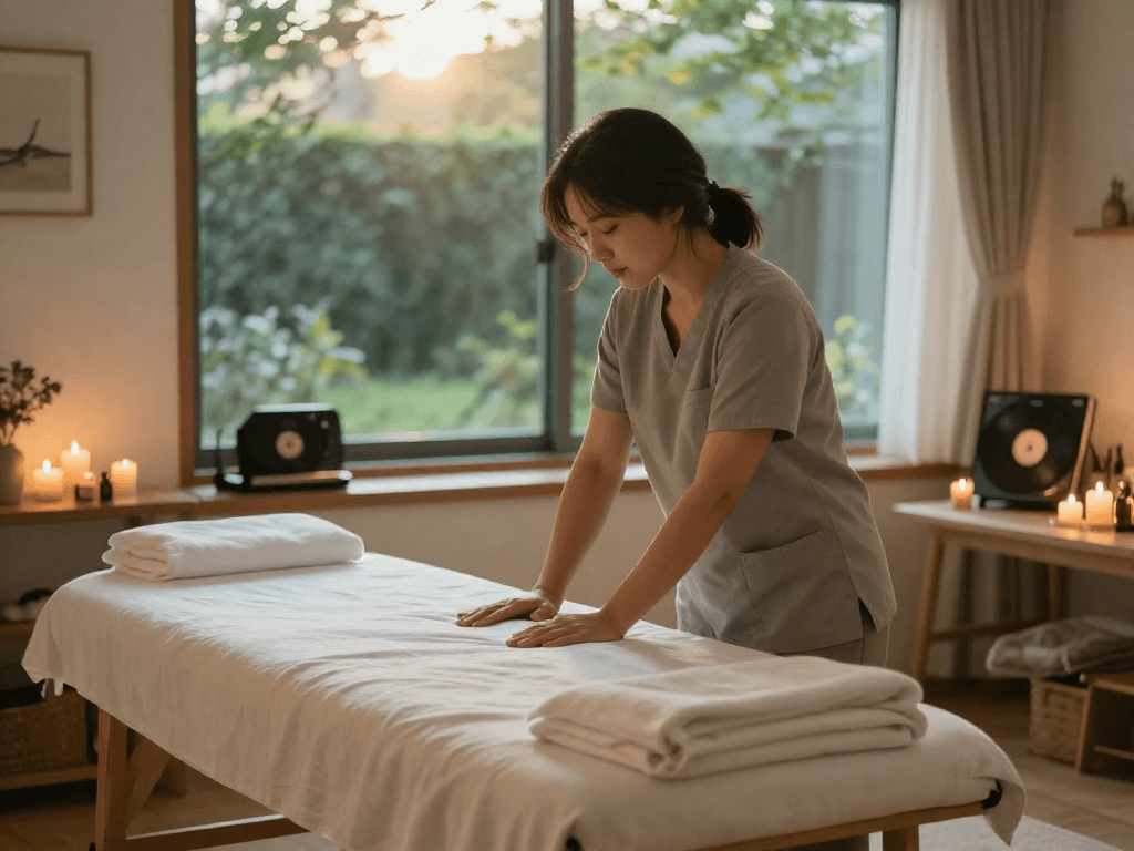 Experience premium 인천출장마사지 in a serene home setting with a relaxing ambiance.