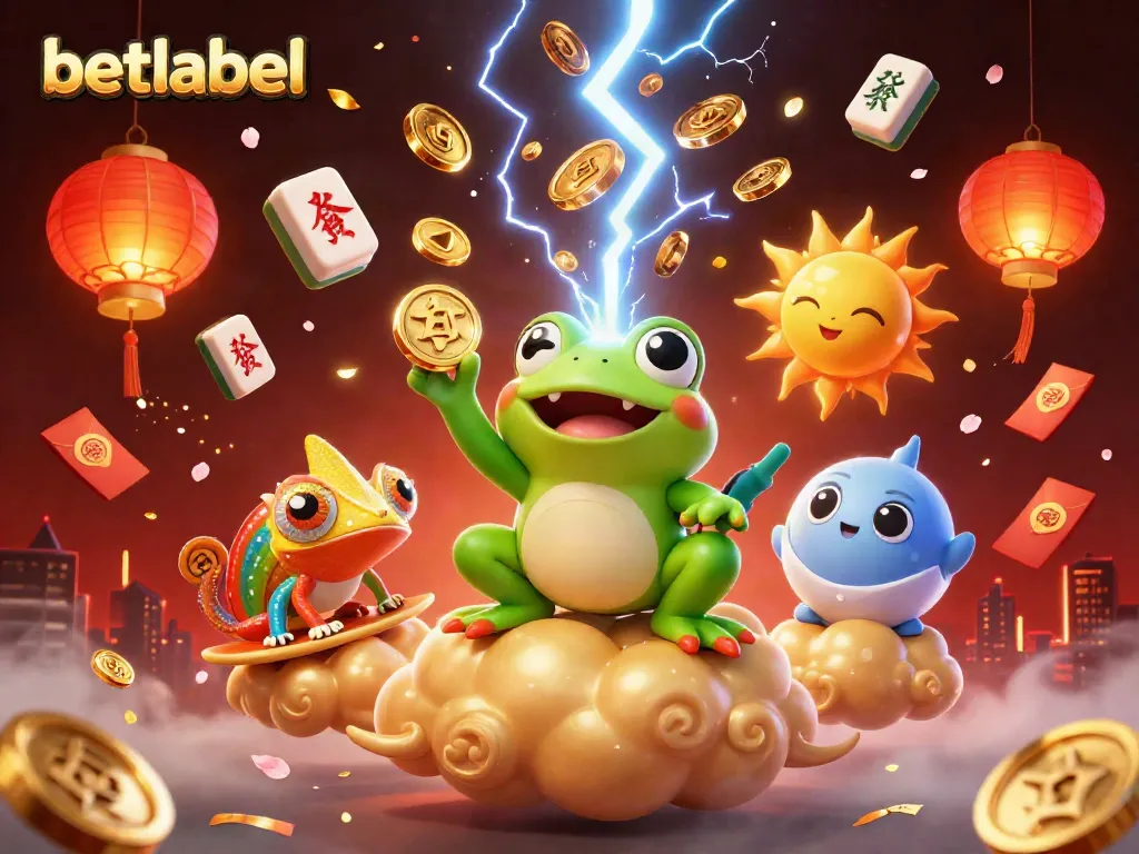 Experience thrilling gameplay at BetLabel Casino with exciting golden coin storms and dynamic characters.