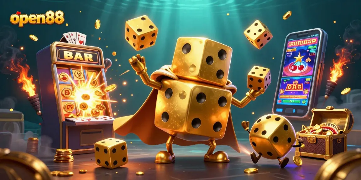Experience thrilling wins at open88 with vibrant characters and dynamic casino elements.