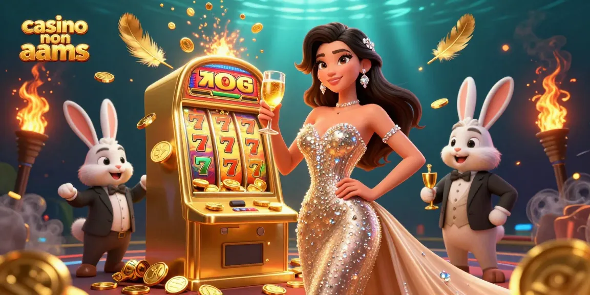 Vivi vittorie emozionanti nei casino non AAMS con immagini straordinarie, featuring a glamorous woman and jackpot wins.