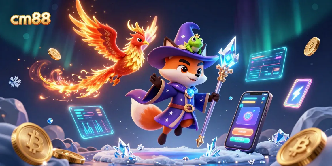 Engage with cm88's vibrant gaming experience through a mystical digital casino adventure.