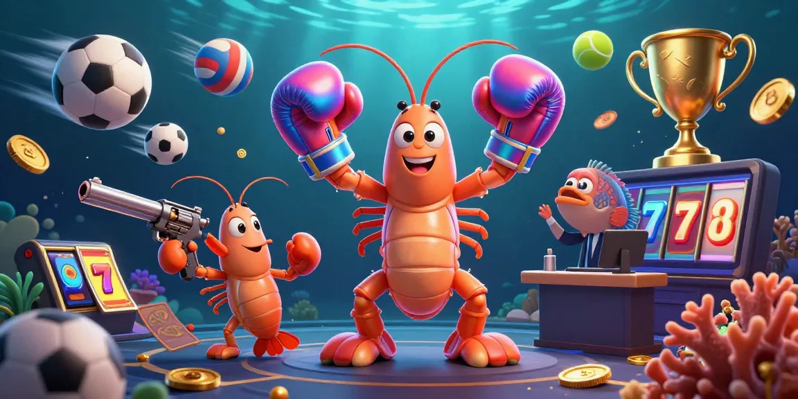 Experience thrilling wins at five88pc with a vibrant casino scene featuring animated sea creatures and dynamic sports elements.