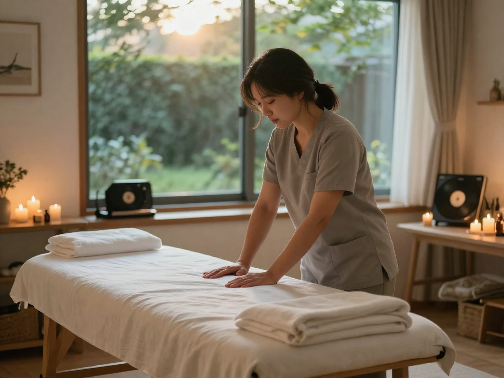 Experience premium 인천출장마사지 in a serene home setting with a relaxing ambiance.