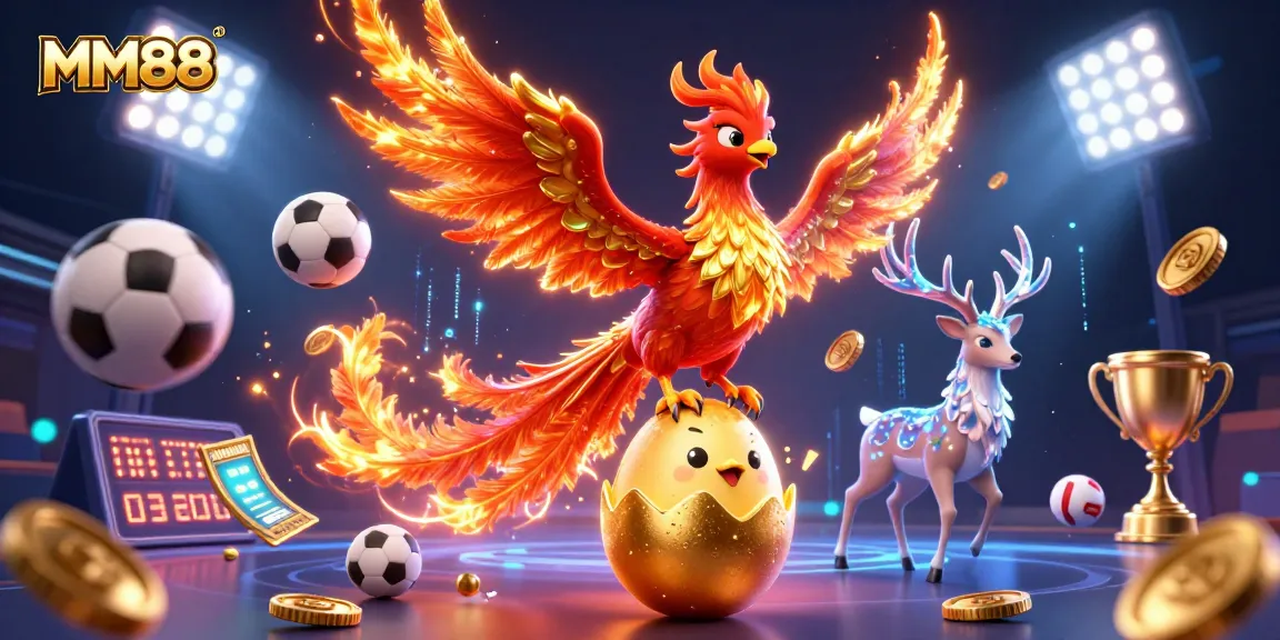 Experience the thrill of MM88 with dynamic sports elements and fantastical characters.